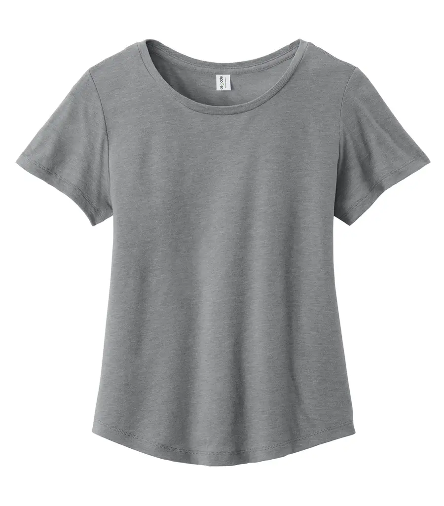 Allmade Women's Relaxed TRI-Blend Scoop Neck TEE in Aluminum Grey