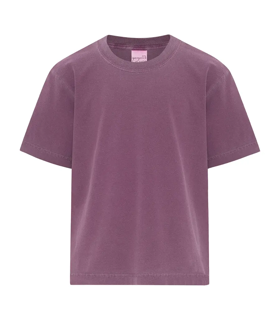 ATC Authentic Colours Garment-Dyed Heavyweight Youth TEE in Berry