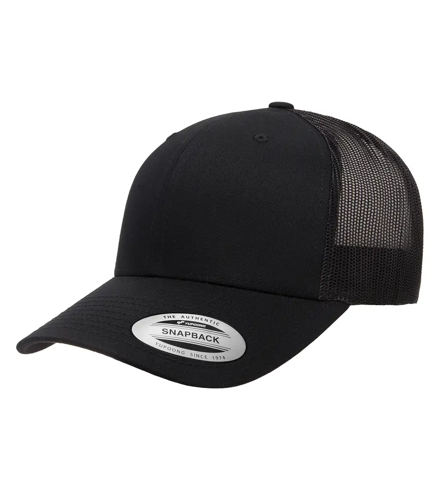 ATC YP Classics Retro Trucker CAP in Black/Black