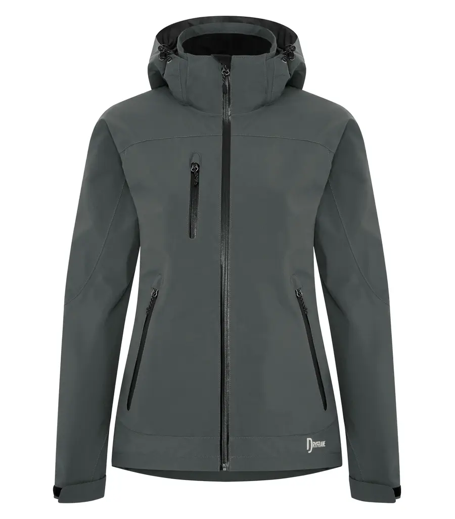 Dryframe TRI-Tech Waterproof Hard Shell Ladies' Jacket in Asphalt