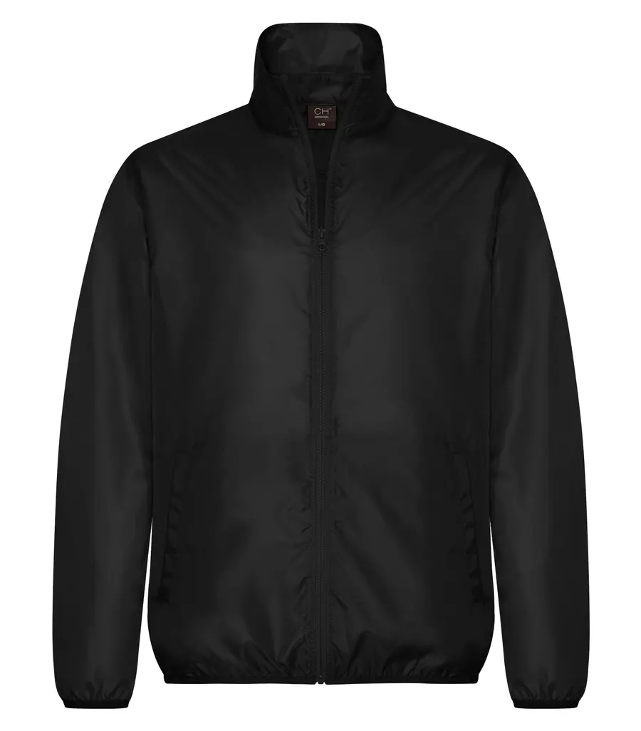 CH Essential Water Resistant Windbreaker Jacket in Black