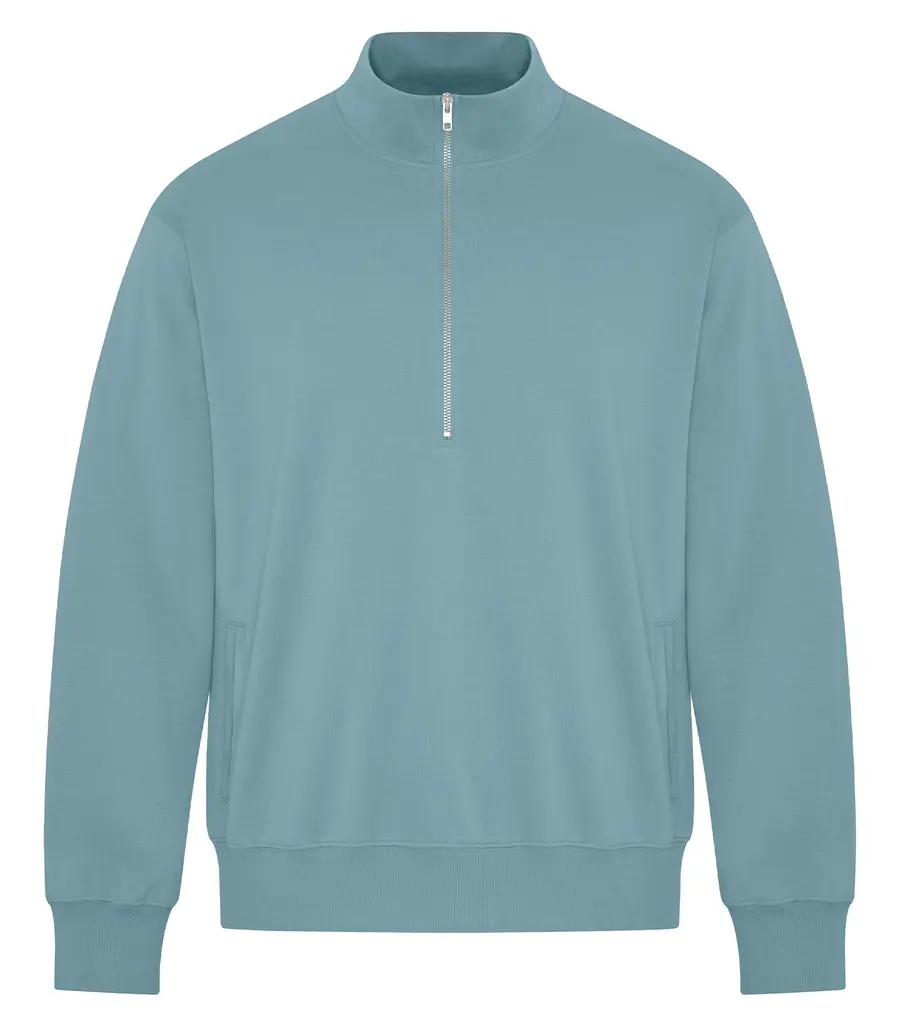 KOI Element CFF 1/2 ZIP Sweatshirt in Blue Mist