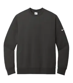 NIKE CLUB FLEECE SLEEVE SWOOSH CREW in Anthracite