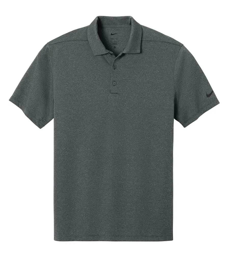 NIKE Dri-FIT SMOOTH HEATHER POLO in Anthracite Heather