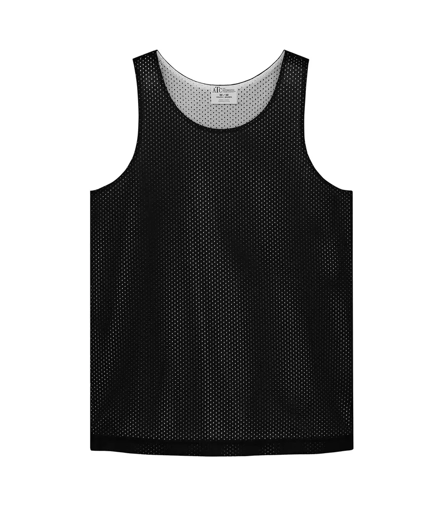 ATC PRO Club Reversible Mesh Youth Tank TOP in Black/White