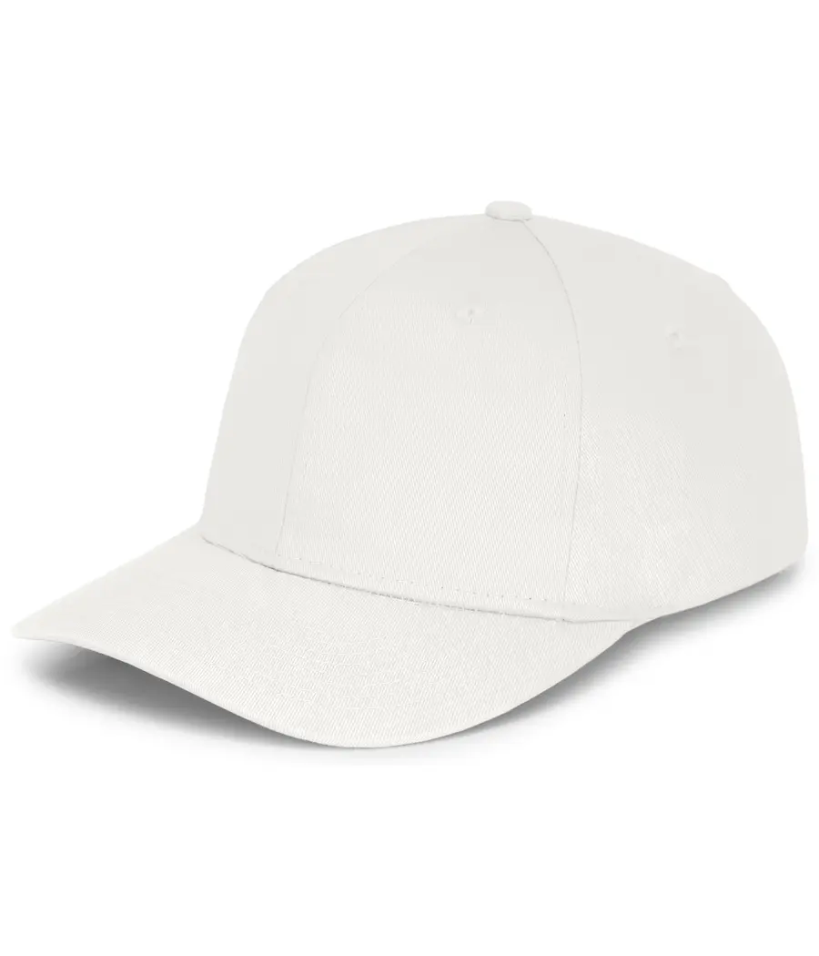 Augusta Youth Six-Panel Cotton Twill Low-Profile Cap in White