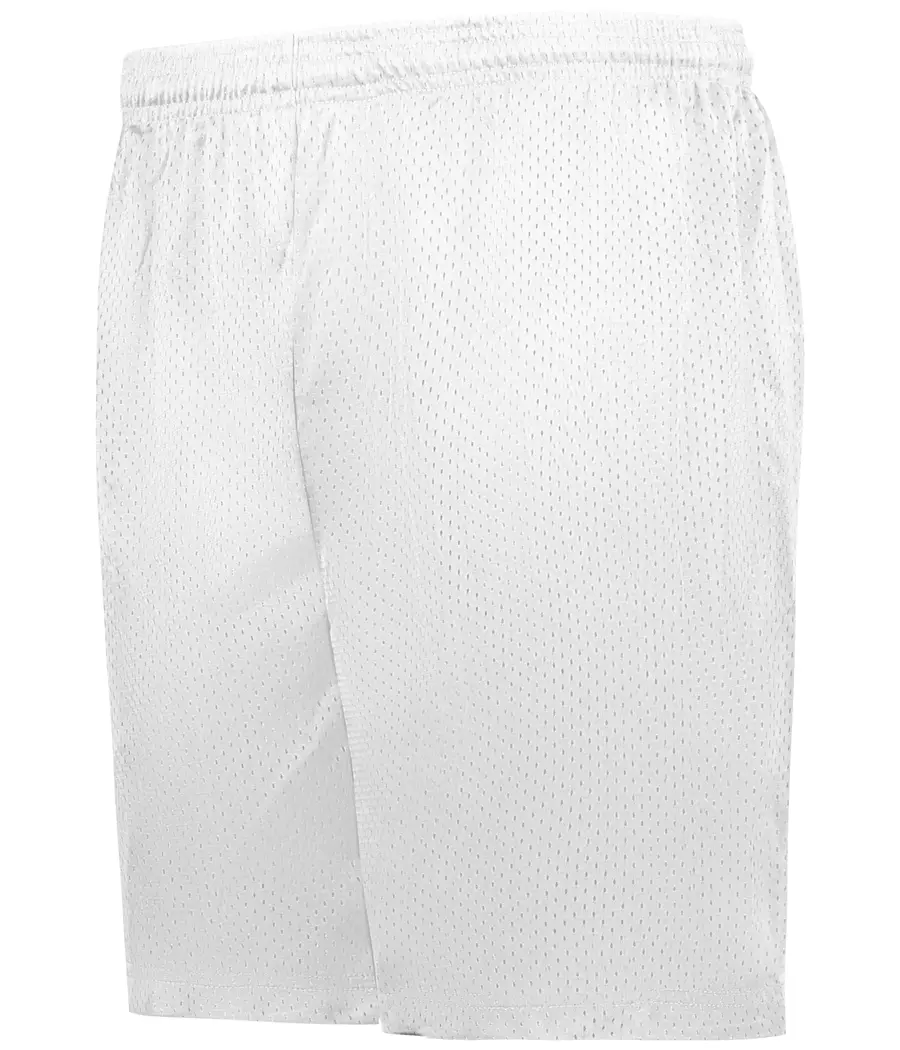 Badger Sport Youth Mesh/Tricot Shorts in White