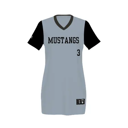 Holloway Ladies FreeStyle Sublimated Lightweight Reversible V-Neck Softball Jersey in All-Over Pattern
