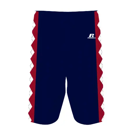 Russell FreeStyle Sublimated 8 Inch Basketball Shorts in Argyle