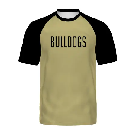 Holloway FreeStyle Semi-Sublimated Raglan Tee-Black in All-Over Pattern