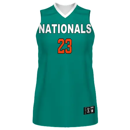 Holloway Ladies FreeStyle Sublimated 4-Way Stretch Traditional Basketball Jersey in All-Over Pattern