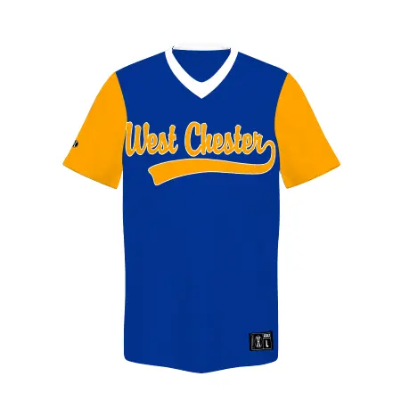 Holloway FreeStyle Sublimated Reversible V-Neck Baseball Jersey in All-Over Pattern