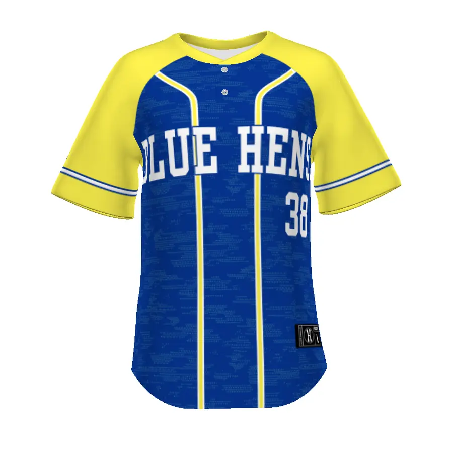 Holloway Youth FreeStyle Sublimated Turbo Lightweight Two-Button Baseball Jersey (New Fit) in Payoff