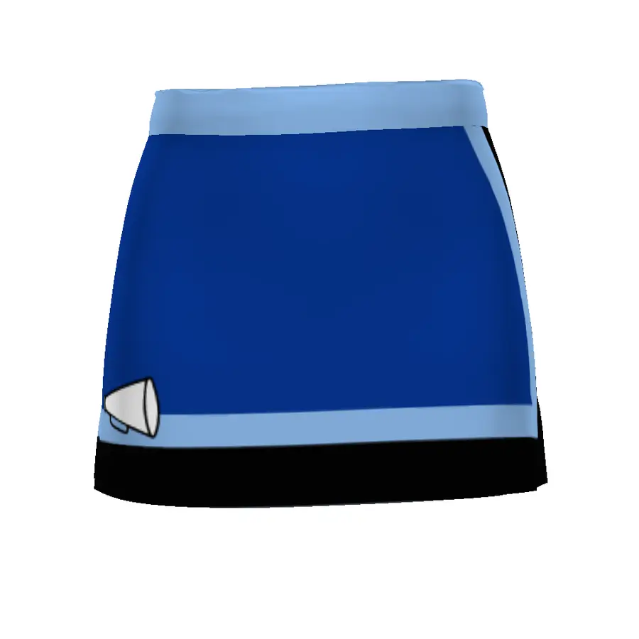 Holloway Girls FreeStyle Sublimated Cheer Skirt in Aerial