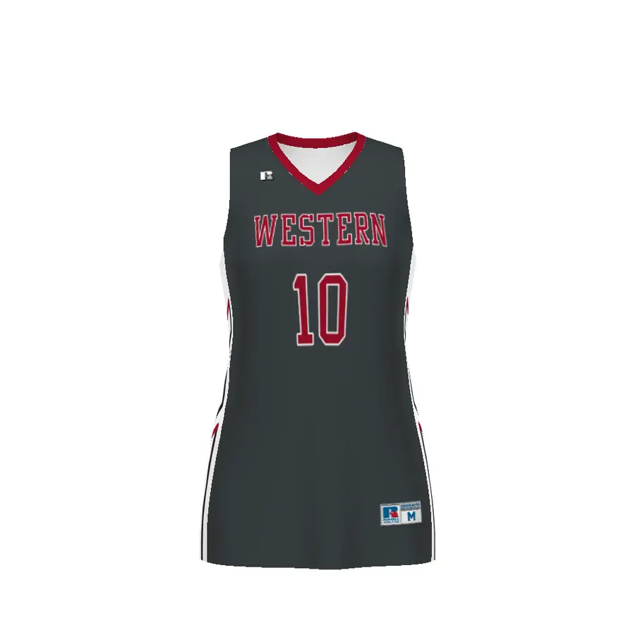 Russell Ladies Freestyle Sublimated Turbo Dynaspeed Basketball Jersey in Mardi Gras