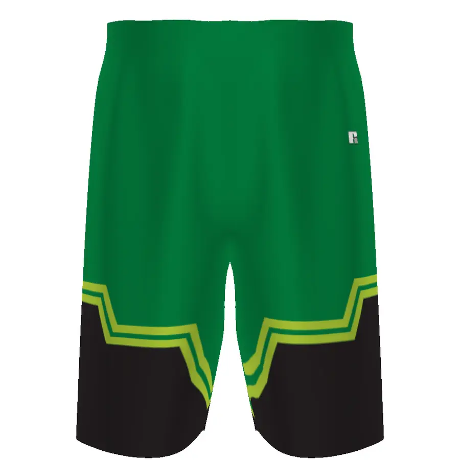 Russell FreeStyle Sublimated Dynaspeed Solid Basketball Shorts in Buzzer Beater