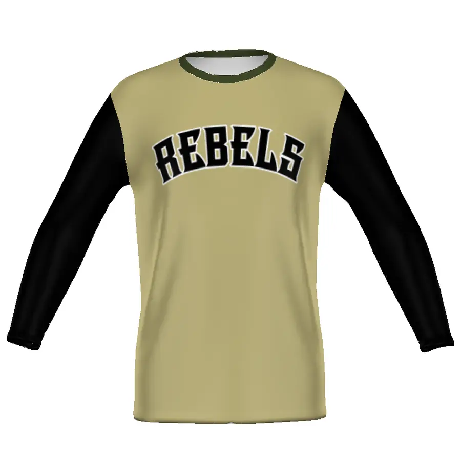 Holloway Youth FreeStyle Sublimated Turbo Cotton-Touch Poly Long Sleeve Tee in All-Over Pattern