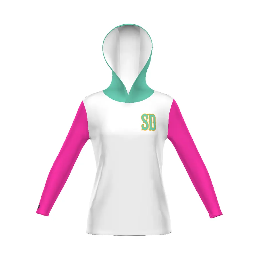 Holloway Ladies FreeStyle Sublimated Cotton-Touch Poly Hoodie in All-Over Pattern
