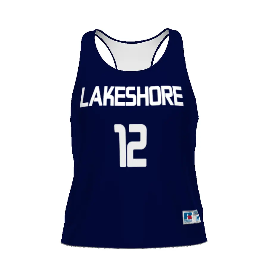 Russell Ladies FreeStyle Sublimated Reversible Lacrosse Pinnie in All-Over Pattern