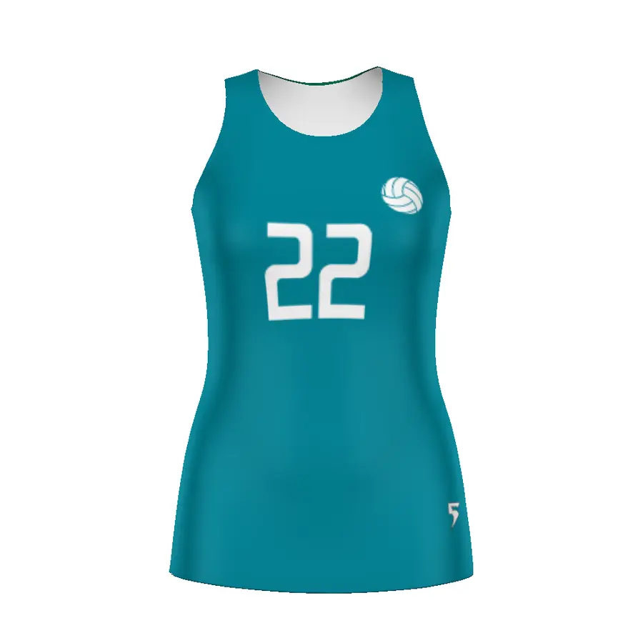 High Five Girls FreeStyle Sublimated Sleeveless Volleyball Jersey in All-Over Pattern