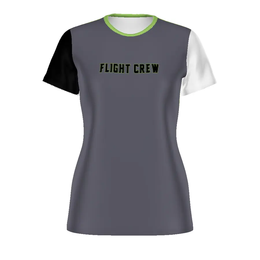 Holloway Girls Freestyle Sublimated Turbo Crew Neck TEE in All-Over Pattern