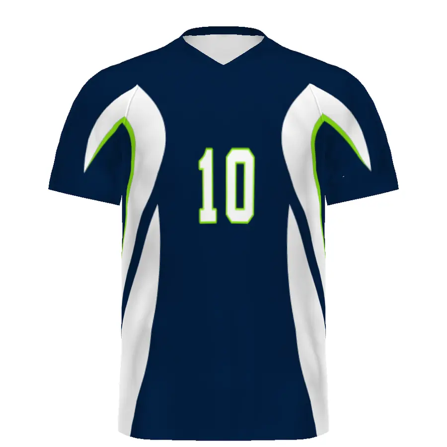 High Five Youth FreeStyle Sublimated Turbo V-Neck Soccer Jersey in Boomerang