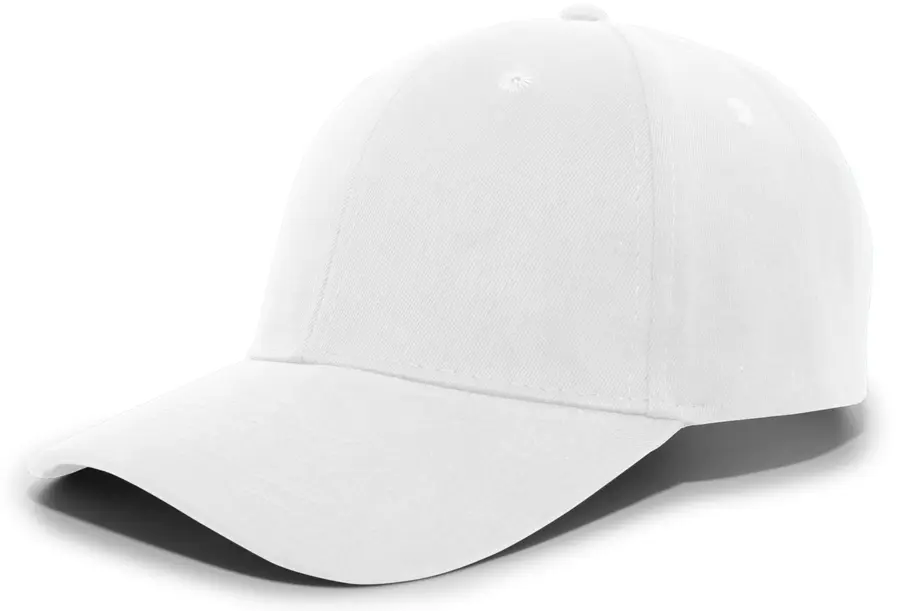 Pacific Headwear Brushed Cotton Twill Hook-And-Loop Adjustable Cap in White