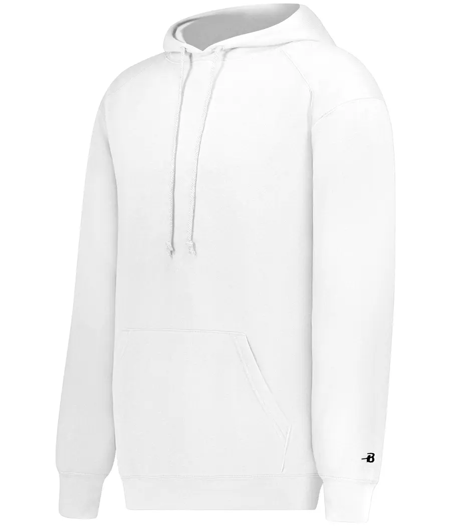 Badger Sport Athletic Fleece Hoodie in White