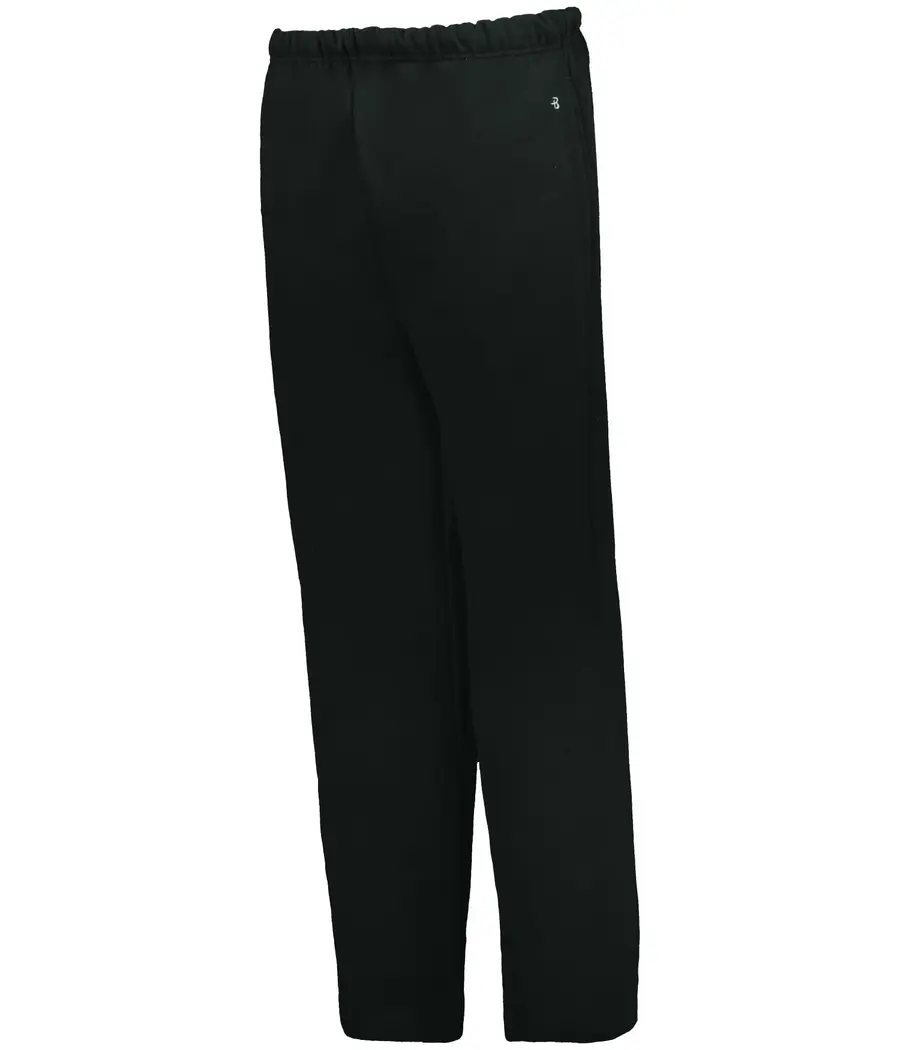 Badger Sport Youth Open Bottom Fleece Pant in Black
