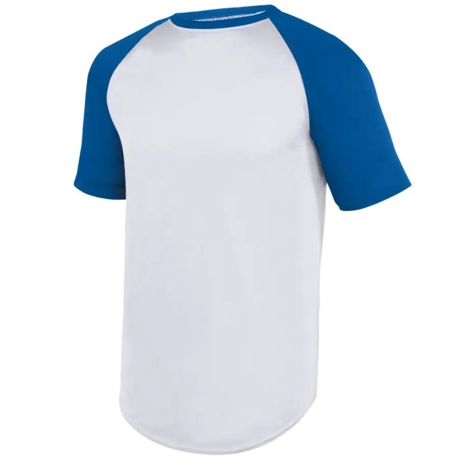 Augusta Youth Attain Diamond Jersey in White/Royal