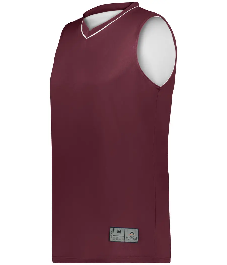 Augusta Reversible Two-Color Jersey in Maroon/White