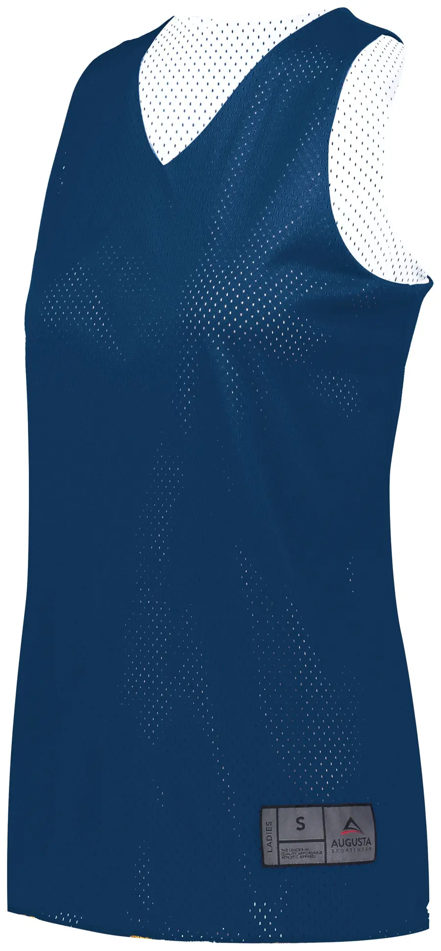 Augusta Ladies Tricot Mesh Reversible 2.0 Jersey in Navy/White