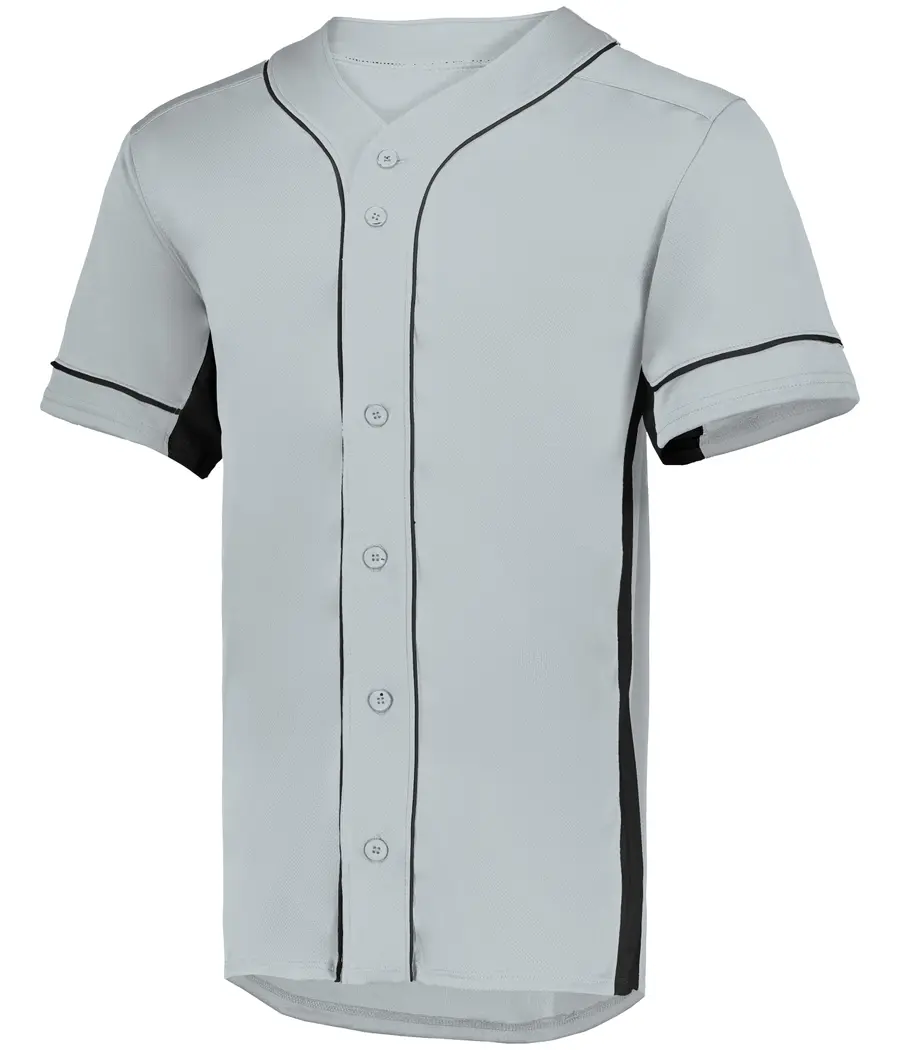 Augusta Slugger Baseball Jersey in Silver/Black