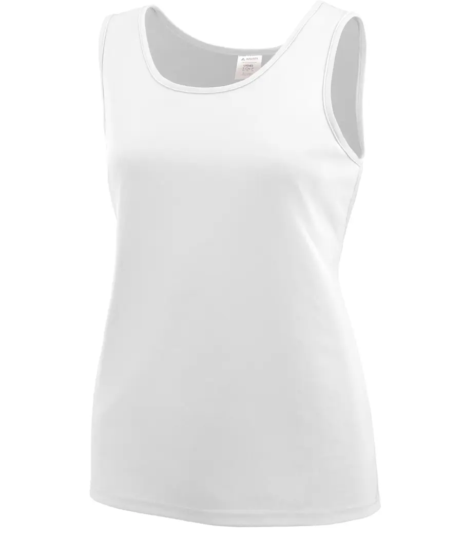 Augusta Ladies Training Tank in White