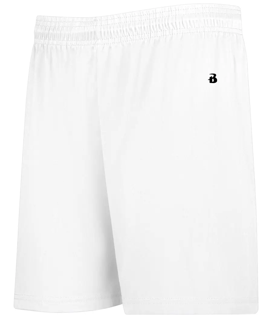 Badger Sport Girls B-Core Shorts in White
