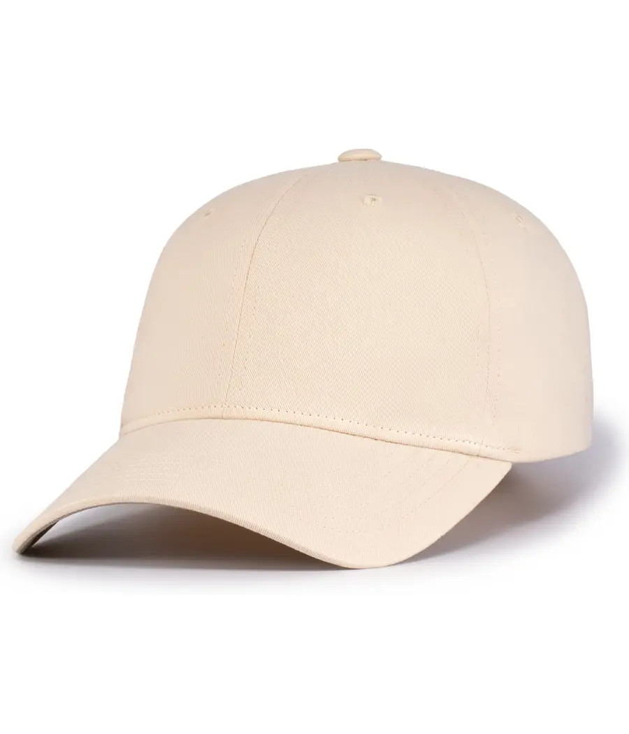 Pacific Headwear Brushed Cotton Twill Hook-And-Loop Adjustable Cap in Stone