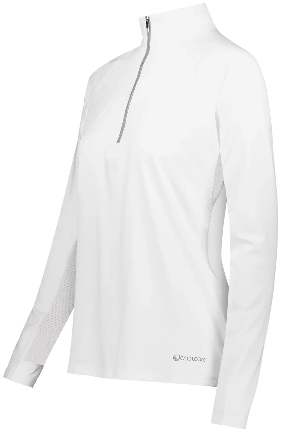 Holloway Ladies Electrify 1/2 Zip Pullover Powered by Coolcore in White