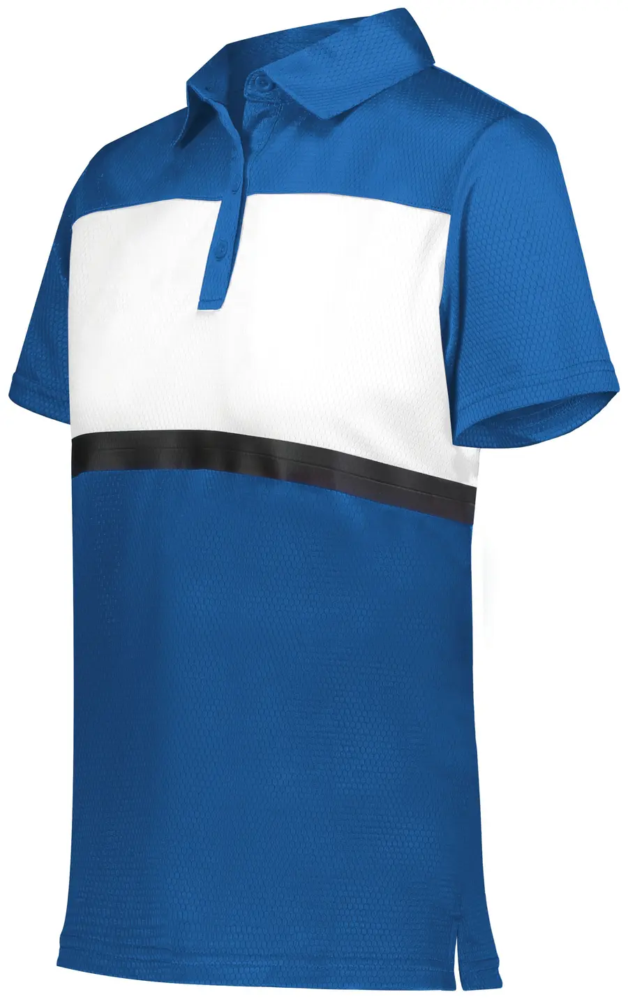 Holloway Ladies Prism Bold Polo in Royal/White