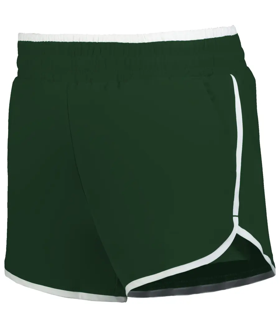 Holloway Girls Double Court Shorts in Dark Green
