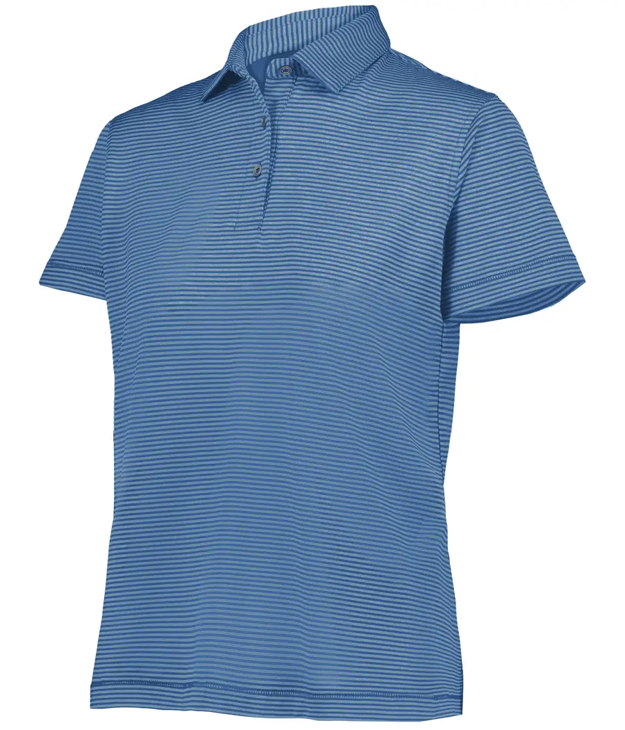 Holloway Ladies Alumni Polo in Columbia Blue Heather