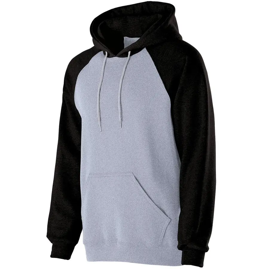Holloway Banner Hoodie in Navy/Athletic Heather