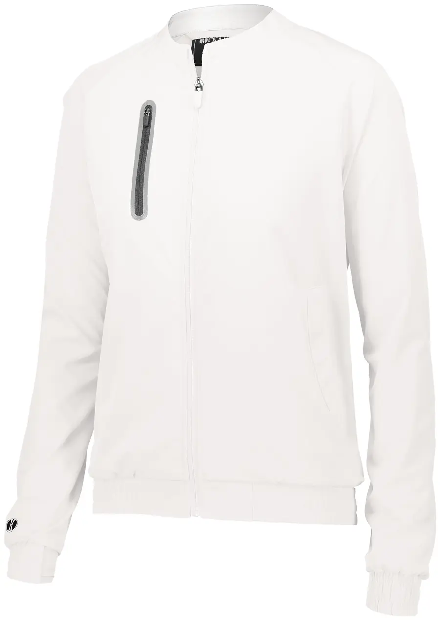 Holloway Ladies Weld Jacket in White