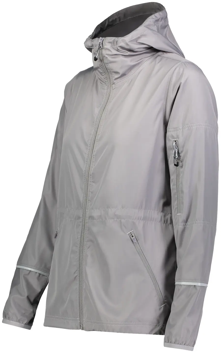 Holloway Ladies Packable Full Zip Jacket in Black