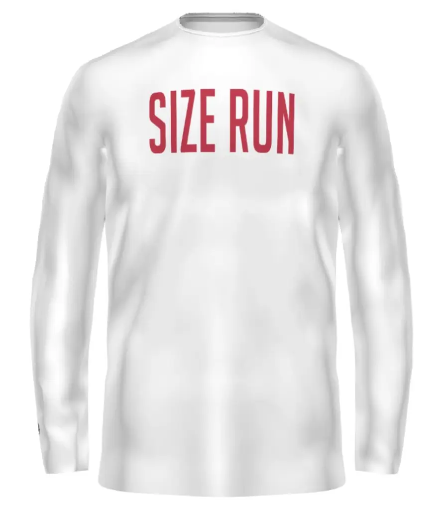 Holloway FreeStyle Sublimated Long Sleeve Training Tee in White