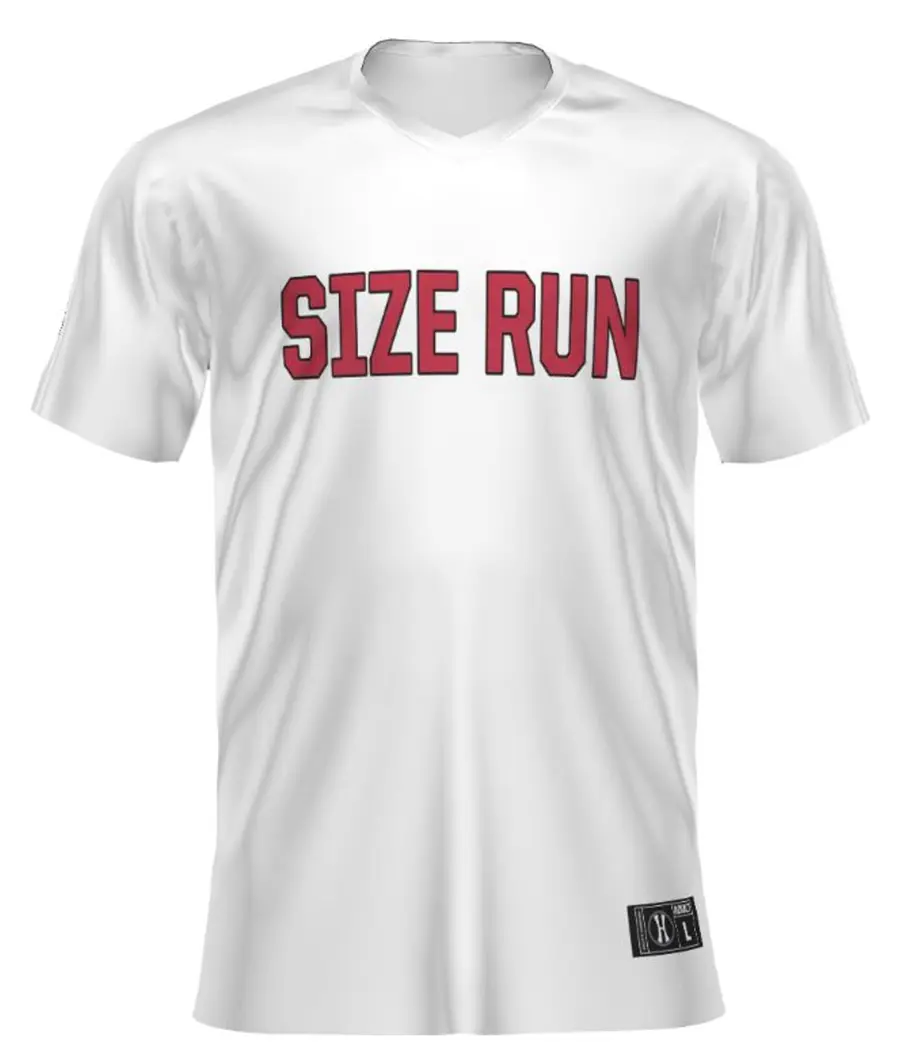 Holloway FreeStyle Sublimated Turbo V-Neck Baseball Jersey in White