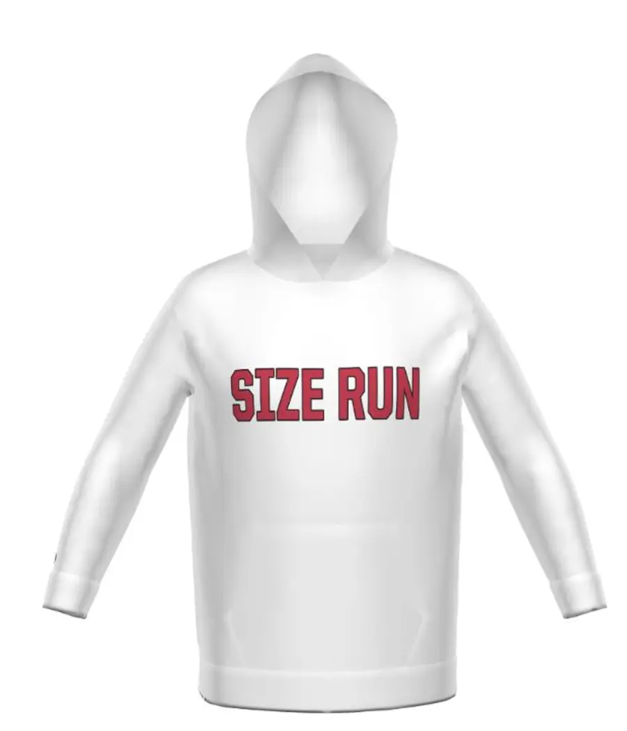 Holloway Youth FreeStyle Sublimated Fleece Hoodie in White