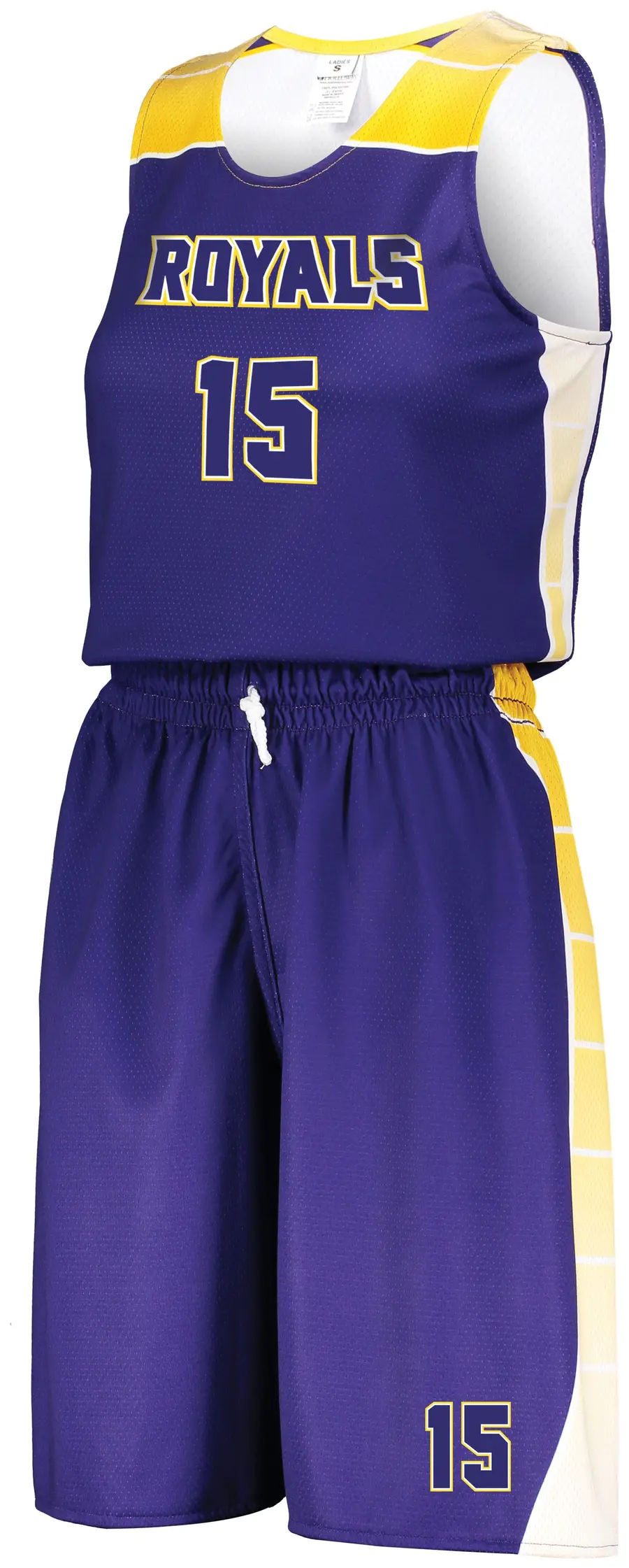 Holloway Ladies FreeStyle Sublimated Reversible Basketball Jersey in White