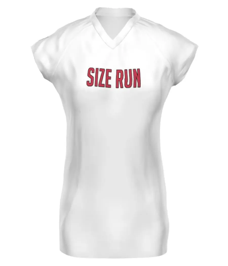 Holloway Girls FreeStyle Sublimated Cap Sleeve Volleyball Jersey in White