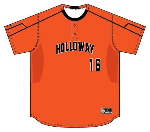 Holloway FreeStyle Sublimated Lightweight Two-Button Baseball Jersey in White