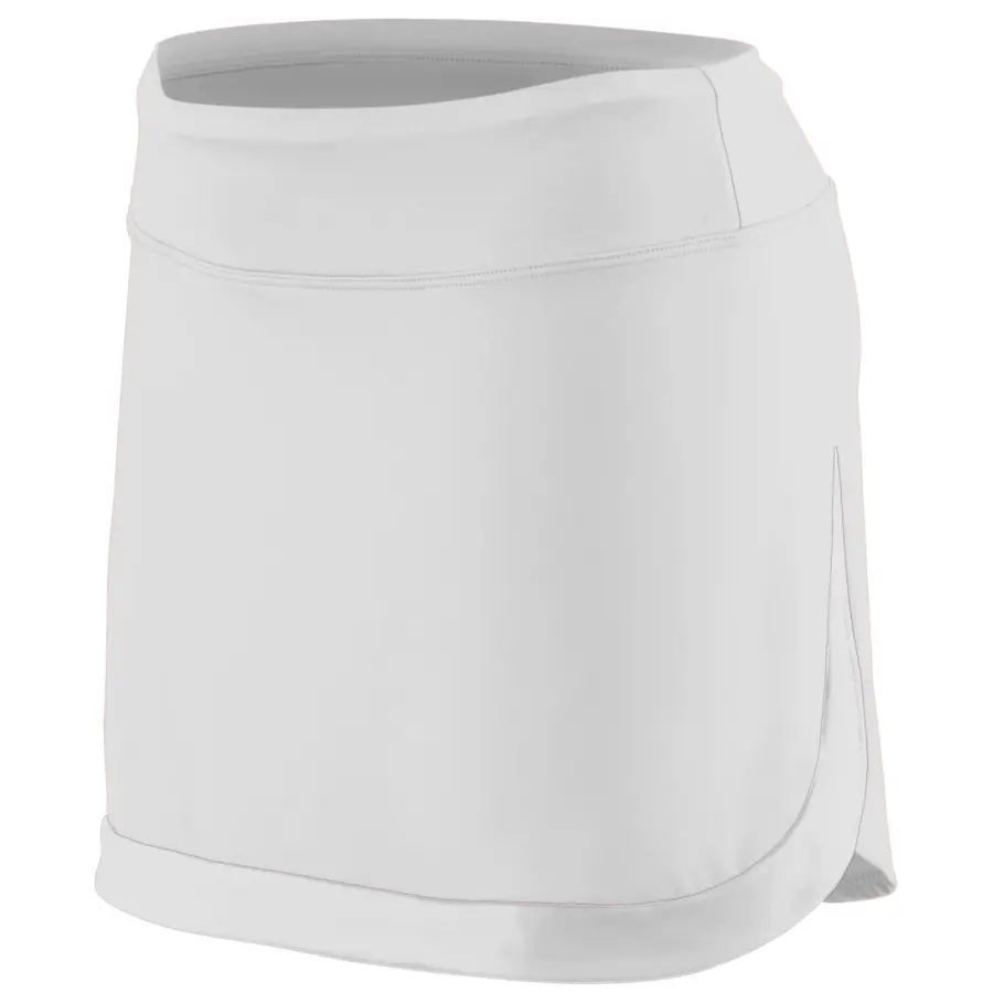 Augusta Ladies Action Color Block Skort in White/White